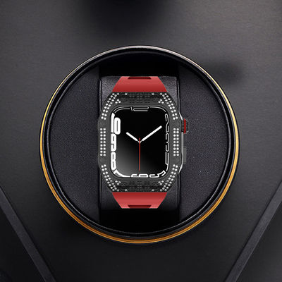 Apple Watch Screen Protector Luxury Shockproof Carbon Fiber Apple Watch Case For Apple Watch /4/5/6/SE/7/8