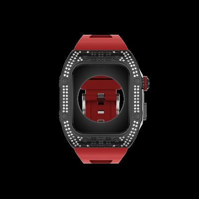 Luxury Carbon Fiber Apple Watch Case For Series 6/7/8/SE 44mm/45mm Suitabl