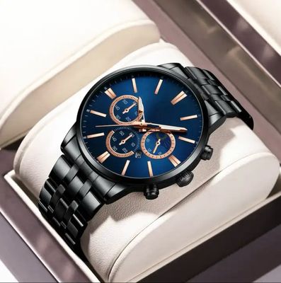 OEM Men'S Quartz Watch Luminous Stainless Steel Water Resistant
