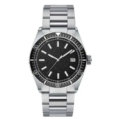 Stainless Steel Mens Automatic Watch Ceramic Bezel Shock Resistant
