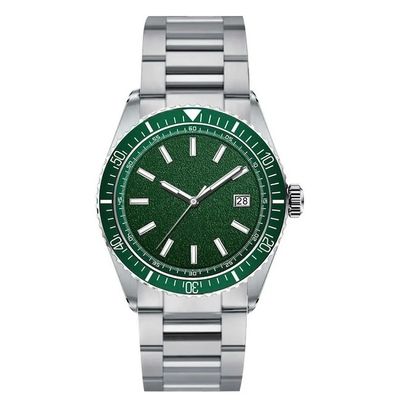 Stainless Steel Mens Automatic Diver Watch 200M Waterproof Ceramic Bezel