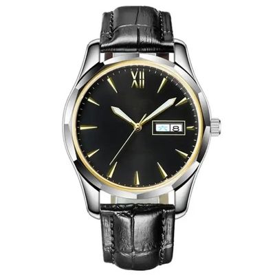 Luminous Luxury Automatic Watches Men OEM Waterproof Leather Watch