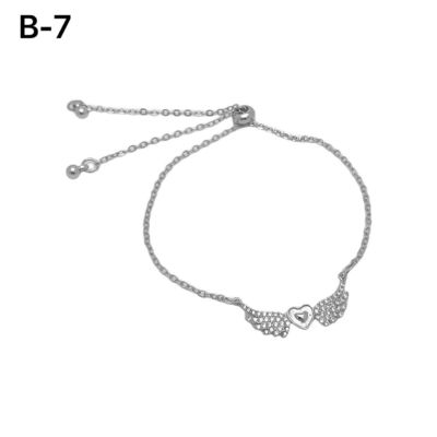 Customized Luxury Fashion Ladies  Bracelet Alloy Stainless Steel Couple Bracelet