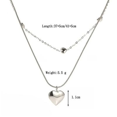 Fashion Women Necklaces OEM Double Layer Necklace For Clavicle Chain
