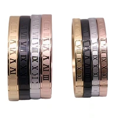 Four Colors Oval Bangle Bracelet Classic Customized Rose Gold Bangle Bracelet