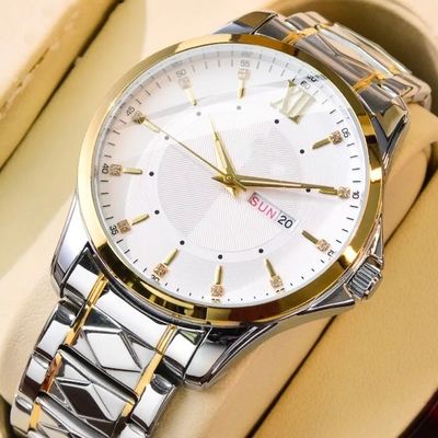 Waterproof Quartz Digital Wrist Watch For Business Dial Diameter 40mm