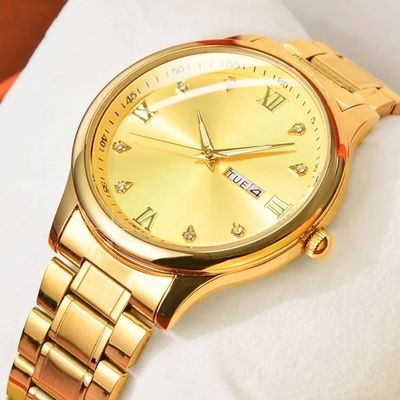 Waterproof Quartz Digital Wrist Watch For Business Dial Diameter 40mm