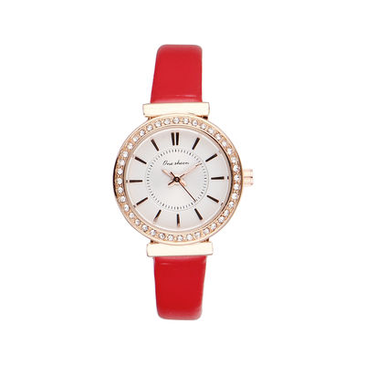 3 ATM Wateproof Citizen Leather Watch Lady Leather Strap Watches ISO Certificate