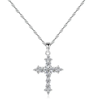 Rope Chain Trendy Cross Necklace 316L Stainless Steel Fashion Jewelry Necklaces