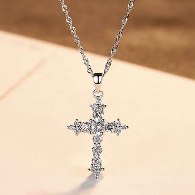 Luxury Fashion Jewellery Choker Cross Chain Women Trendy Necklaces