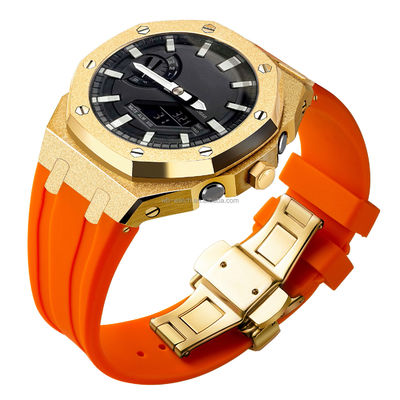 Casio Watch Modified Case Style Luxury Value Stainless Steel Band for G Shock GA2100
