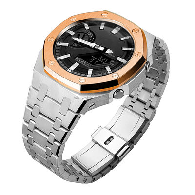 Customize Casio G Shock Ga2100 With Stainless Steel Case And Band Transformation