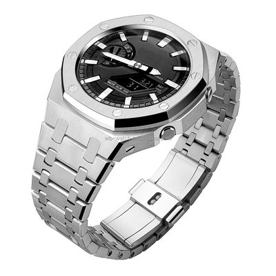 Customize Casio G Shock Ga2100 With Stainless Steel Case And Band Transformation