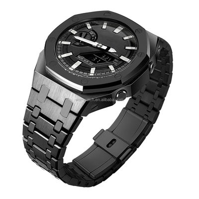 Transform Your Casio Ga2100 Into A End Watch With Custom Logo Stainless Steel Mod Kit