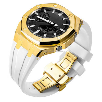 Casio GA2100 G Shock Case Oak Rubber Band Metal Modification Mod Kit For G-Shock GA2100