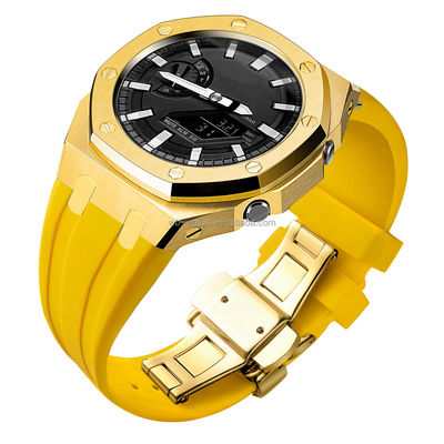 Stainless Steel Mod Case Band For Casio Watches G Shock Custom Metal GA2100 Watch