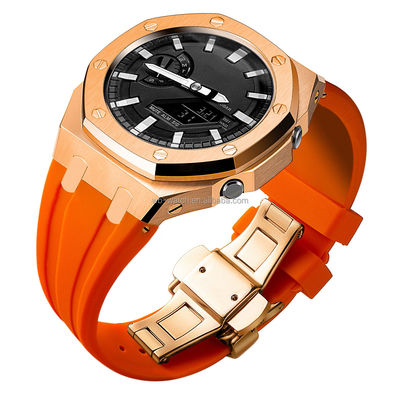 OEM / ODM Luxury Stainless Steel Watch Case And Band For Casio Ga2100 Gien Creatives