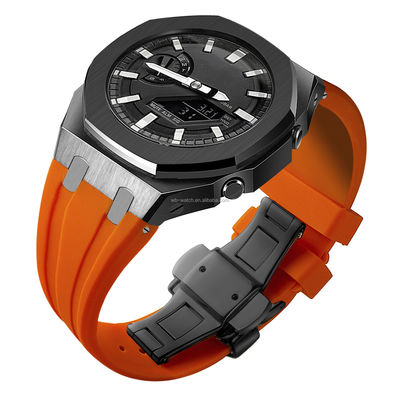 Casio Watch Modified Case Luxury Stainless Steel Watch Case And Band For Casio Ga2100