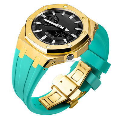 Stainless Steel Watch Case And Bracelet For Casio Ga2100 Five Generation Modification