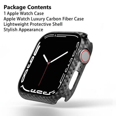Package Contents 1 Apple Watch Case Apple Watch Luxury Carbon Fiber Case Lightweight Protective Shell Stylish Appearance
