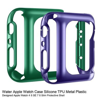 Water Resistance 30m Apple Watch Case Silicone TPU Metal Plastic Designed Apple Watch 4 5 6 SE 7 8 Slim Protective Shell