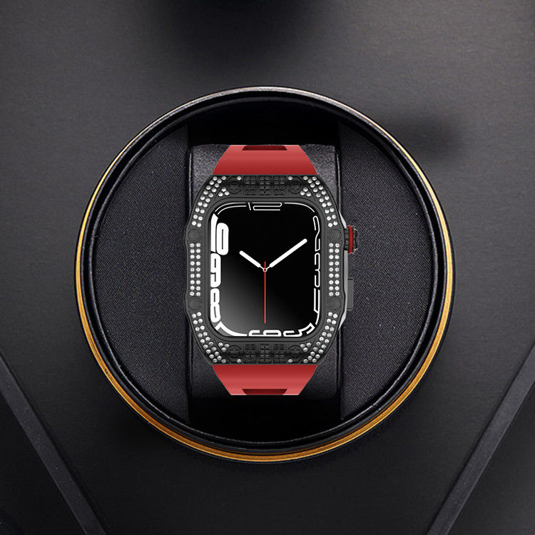 Apple Watch Screen Protector Luxury Shockproof Carbon Fiber Apple Watch Case For Apple Watch /4/5/6/SE/7/8