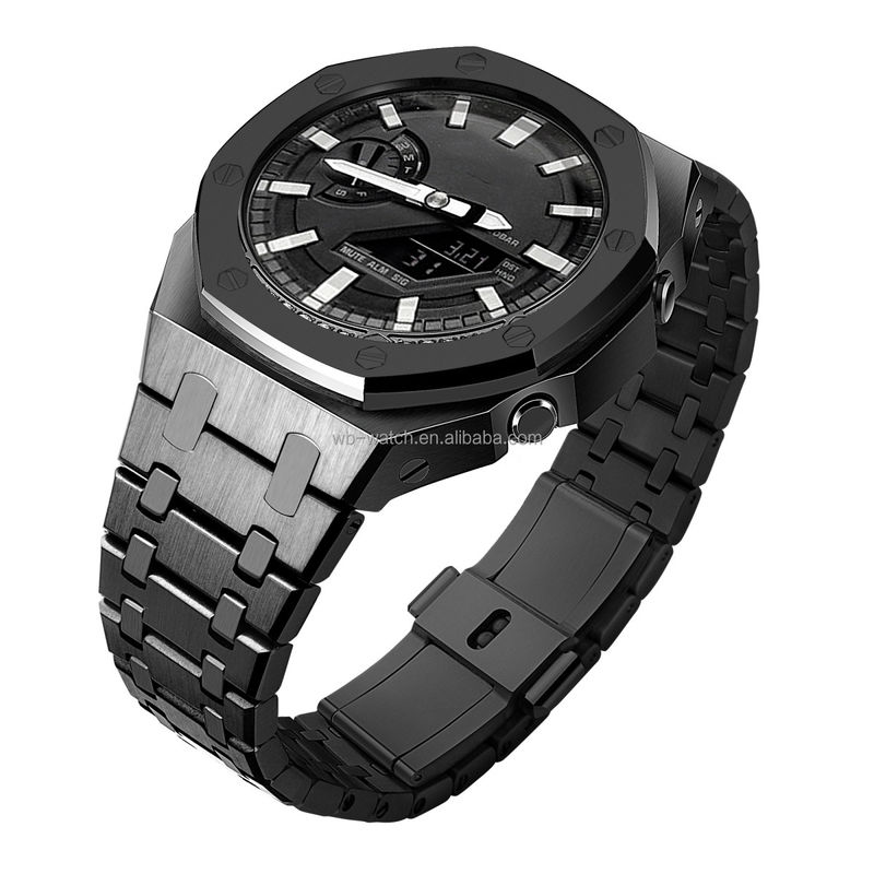 Top Rated Luxury Stainless Steel Watch Case And Band For Casio Ga2100 OEM / ODM Offered