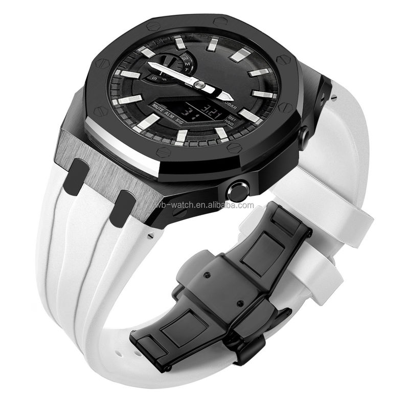 Casio GA2100 G Shock Case Oak Rubber Band Metal Modification Mod Kit For G-Shock GA2100