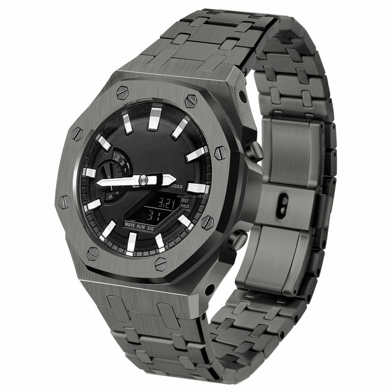 Upgrade Your Style With This Stainless Steel Watch Case And Band For G Shock Ga2100
