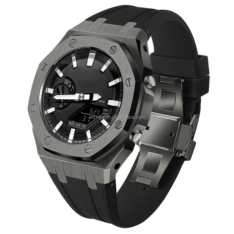 Stainless Steel Watch Case And Band For Casio Ga2100 Modification Metal Silicone Strap