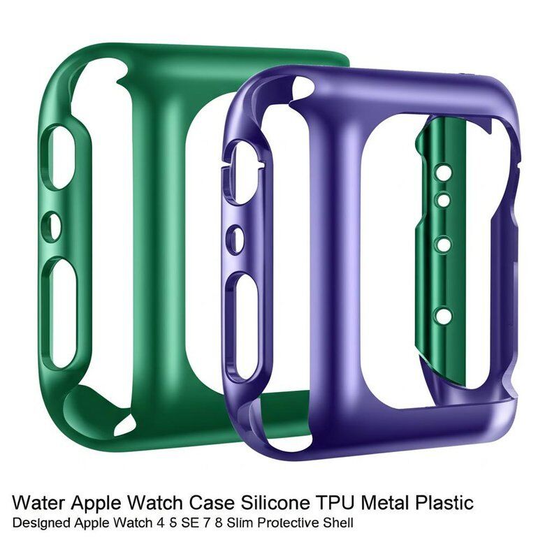 Water Resistance 30m Apple Watch Case Silicone TPU Metal Plastic Designed Apple Watch 4 5 6 SE 7 8 Slim Protective Shell