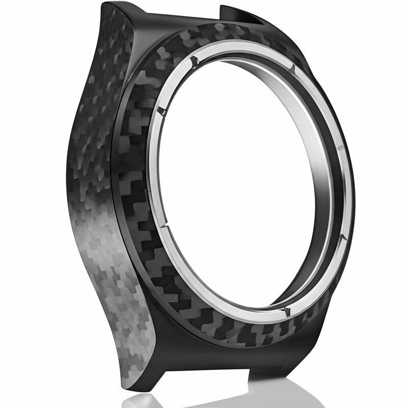 Alloy Stainless Steel Carbon Fiber 45mm Watch Case Luxury Material Precision Crafted for Custom Watch Assembly and Repair