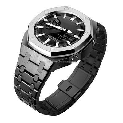 Custom Ga2100 Modificatie roestvrijstalen horlogekast voor G Shock Ga 2100 Metal Strap